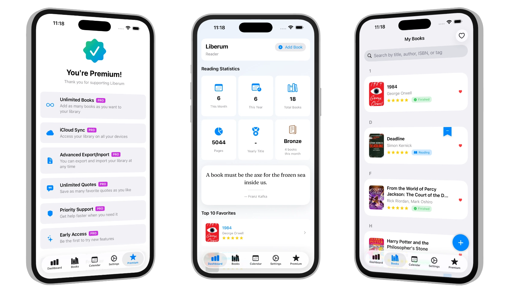 Liberum – book tracking app